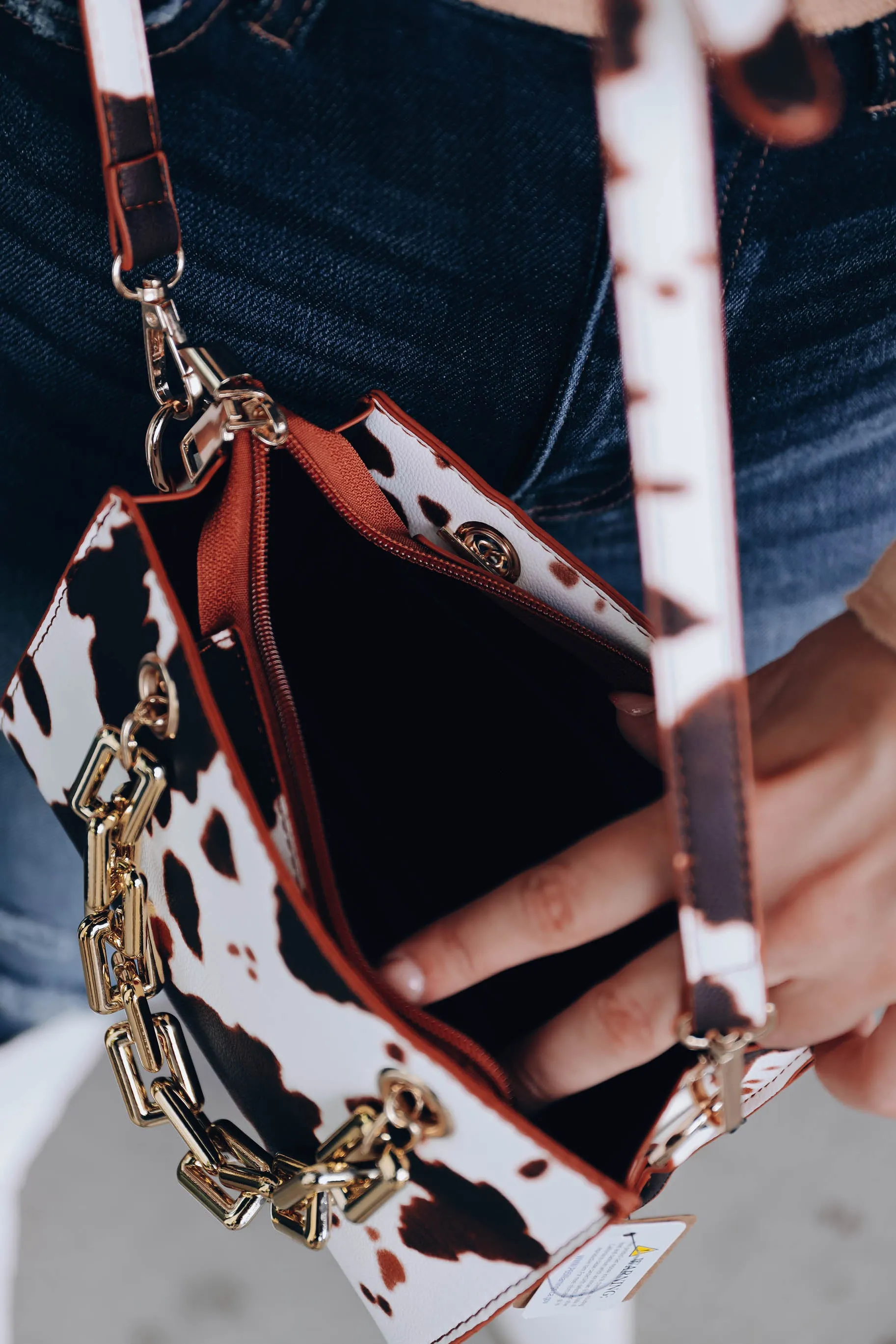 Yellowstone Crossbody Bag - Brown Cow
