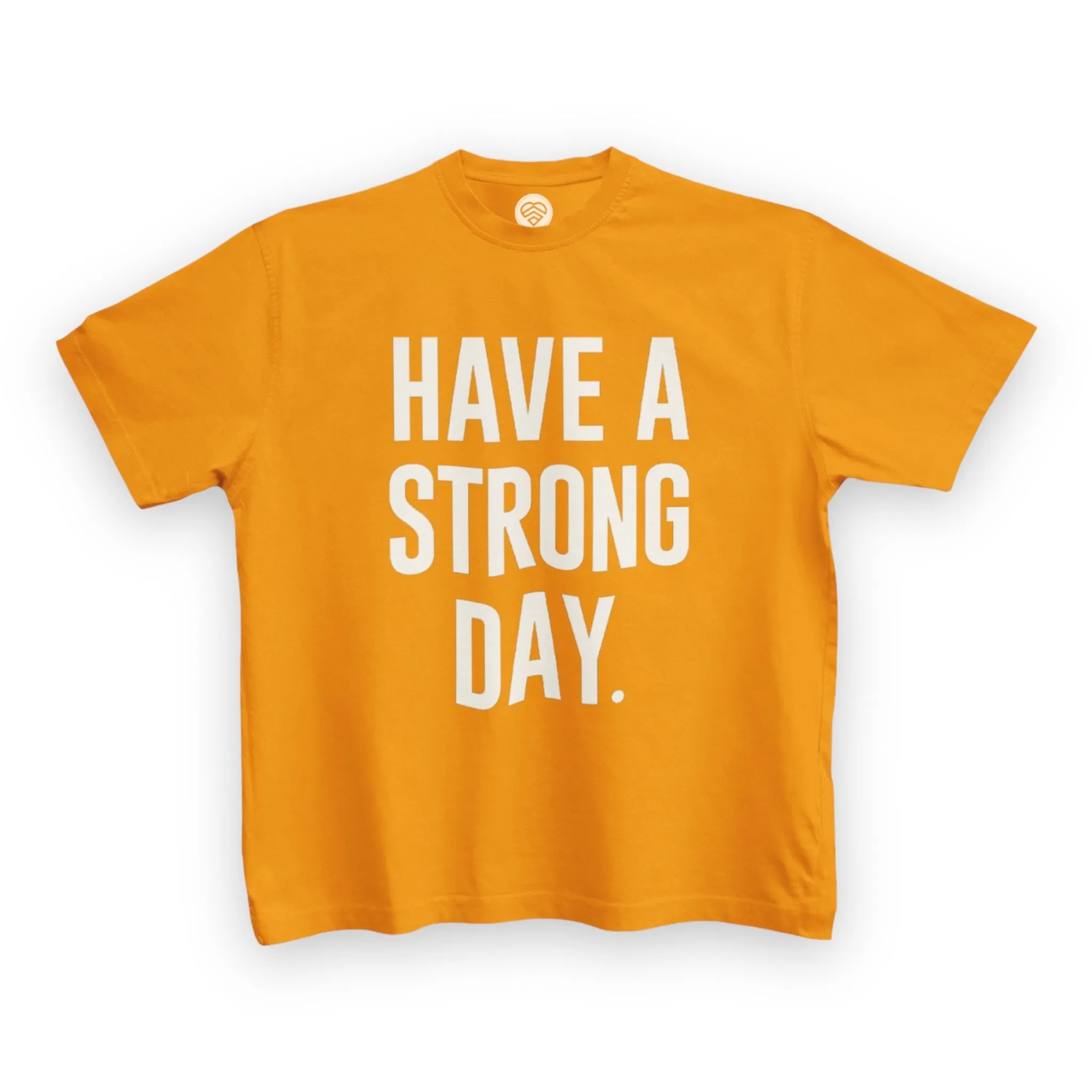 Youth Slogan Statement Shirt - Orange
