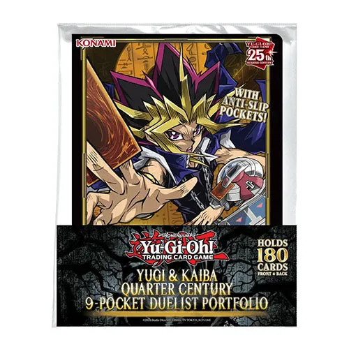 Yugi & Kaiba Quarter Century 9-Pocket Duelist Portfolio - Yu-Gi-Oh! Trading Card Game