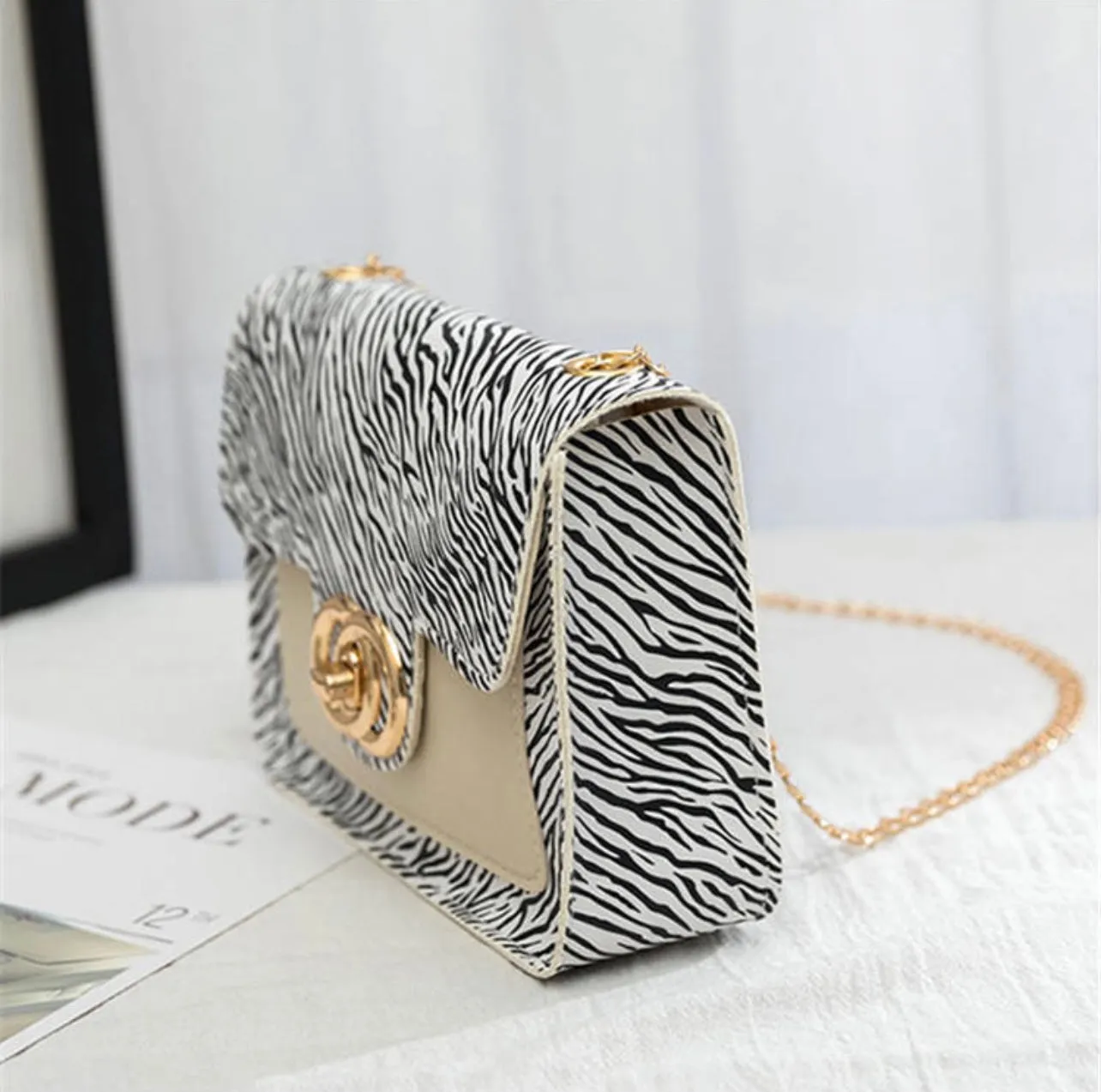 Zebra Print Clutch