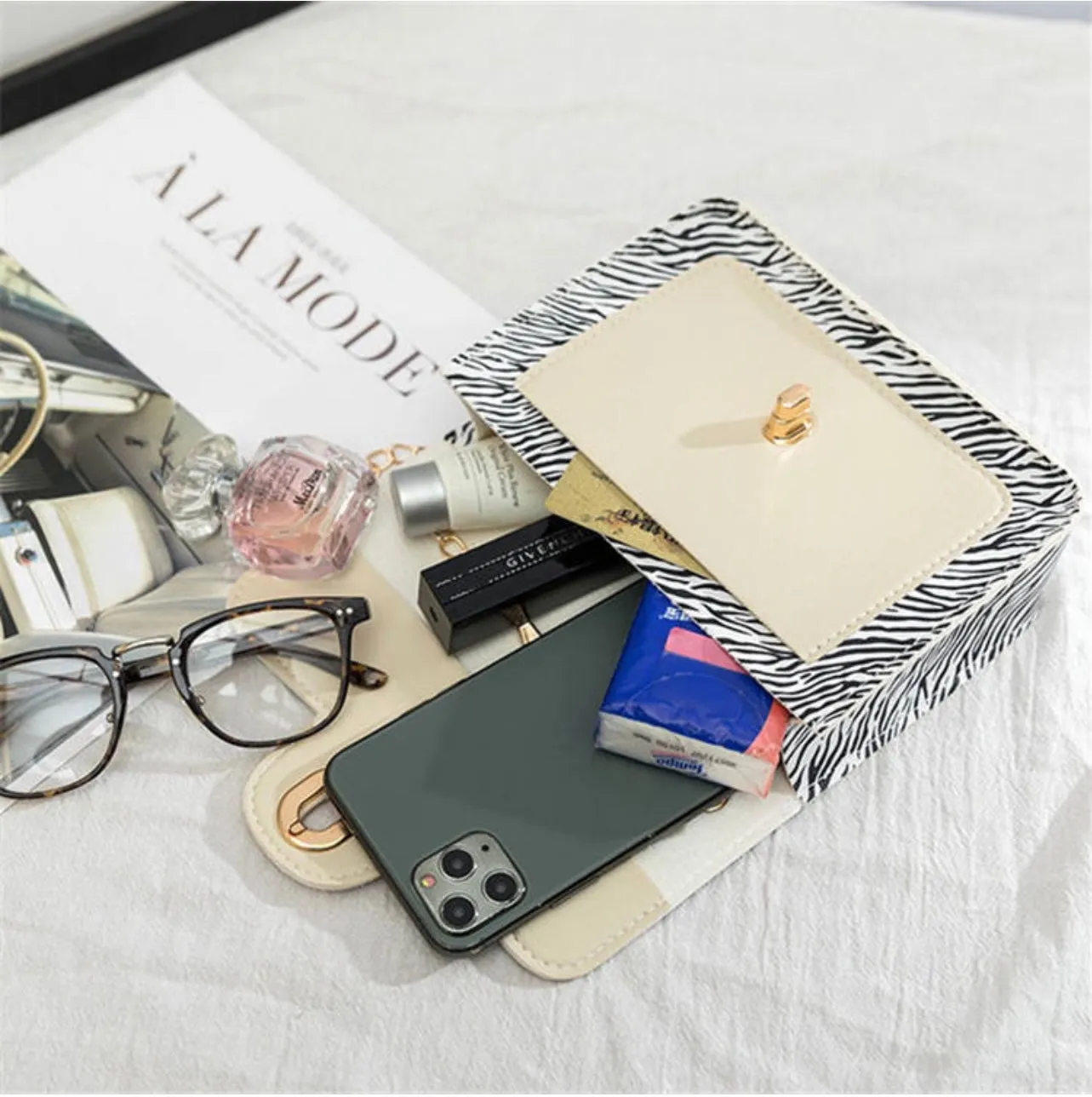 Zebra Print Clutch
