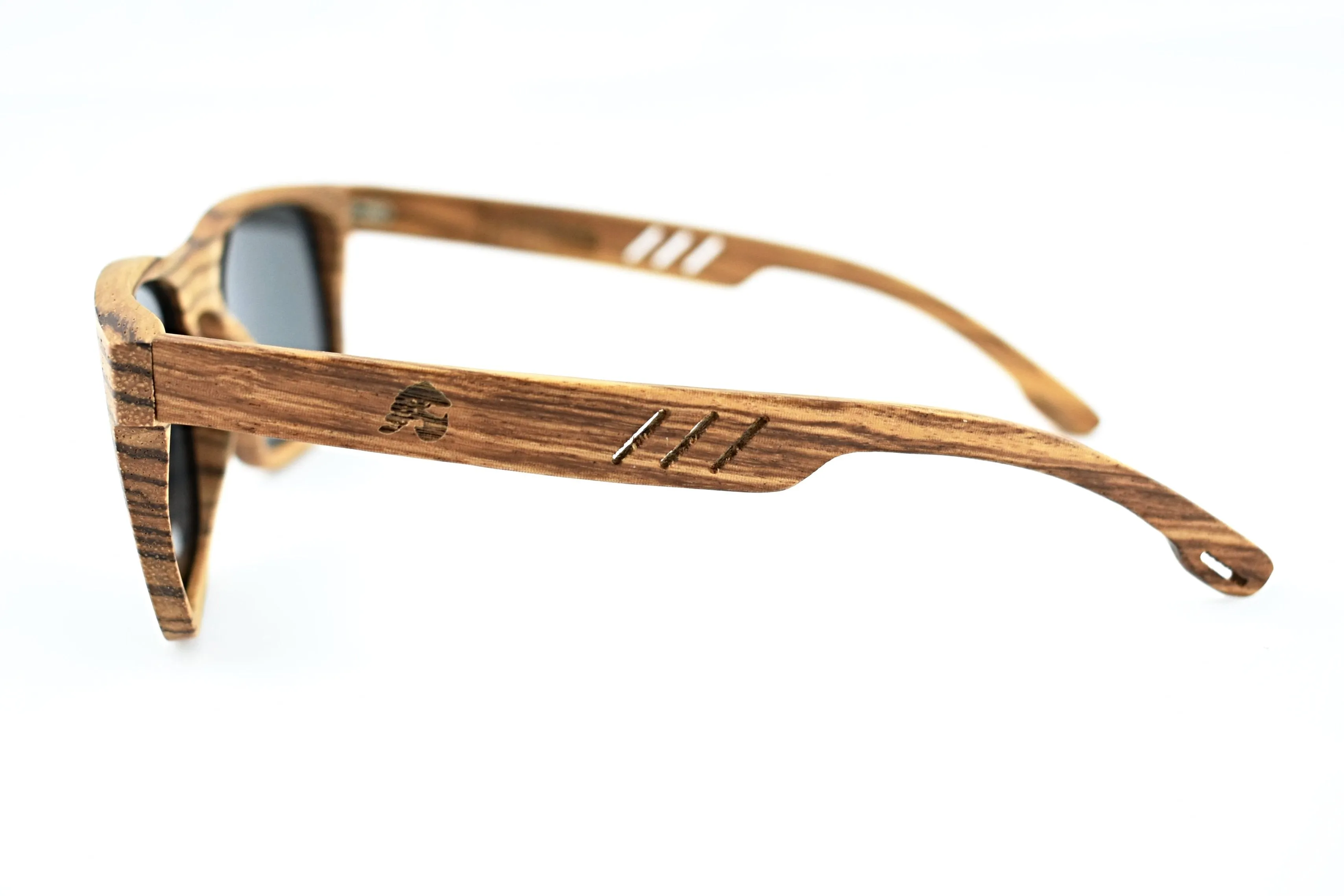 Zebra Wood Polarized  Sunglasses - Highlander