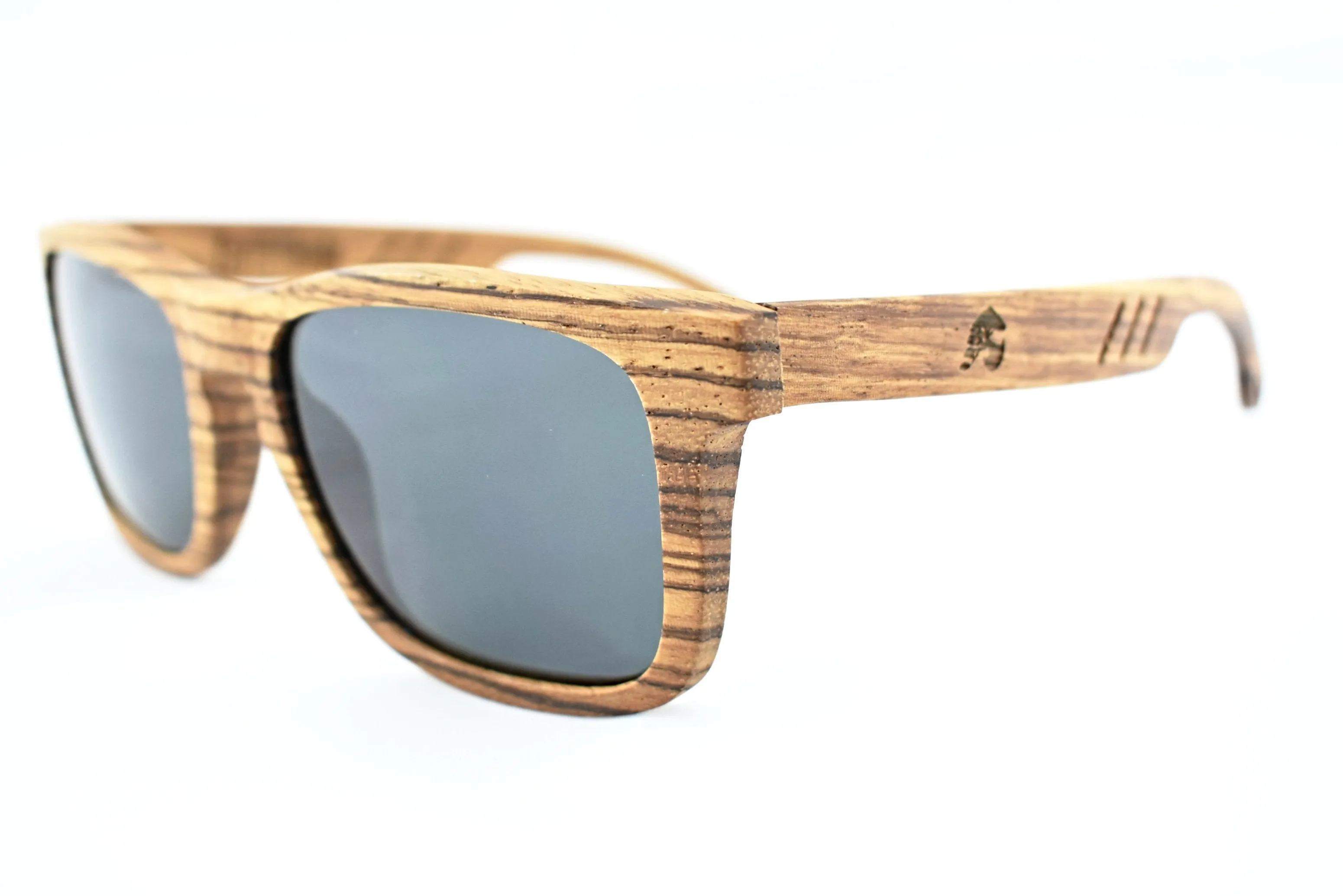 Zebra Wood Polarized  Sunglasses - Highlander