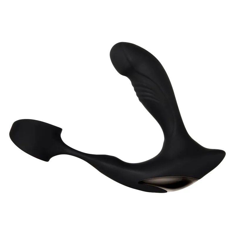 Zero Tolerance Strapped & Tapped - Black Heating Anal Plug with Cock Ring