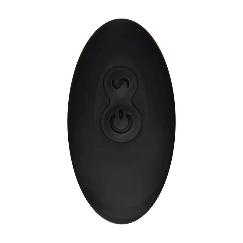 Zero Tolerance Strapped & Tapped - Black Heating Anal Plug with Cock Ring