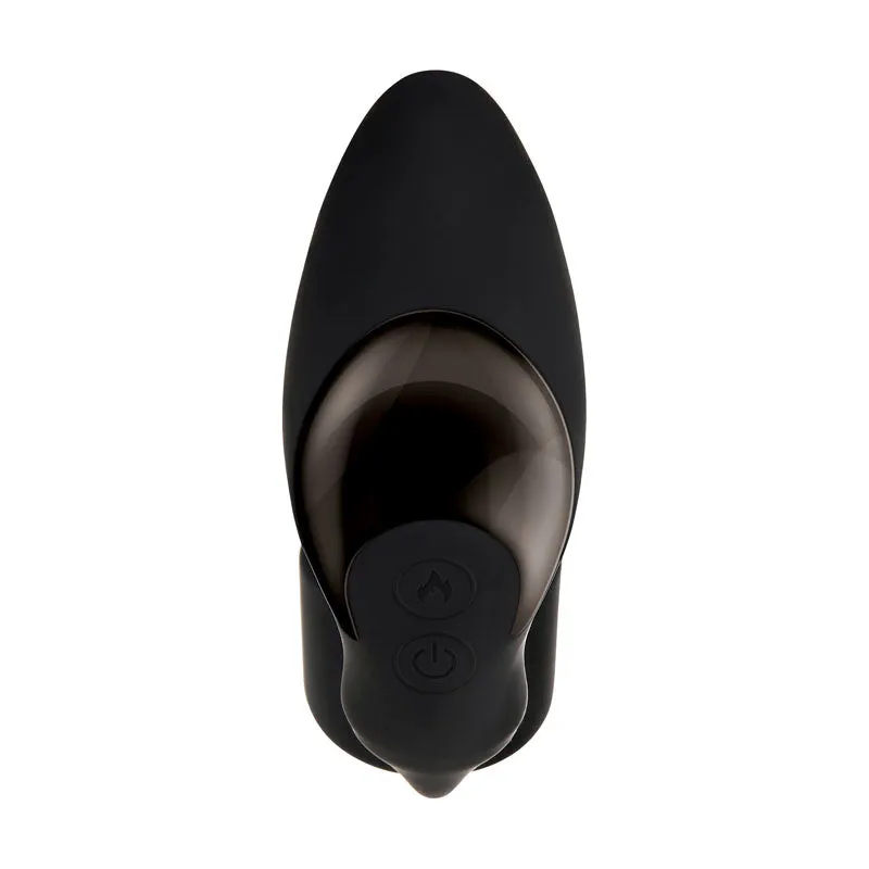 Zero Tolerance Strapped & Tapped - Black Heating Anal Plug with Cock Ring