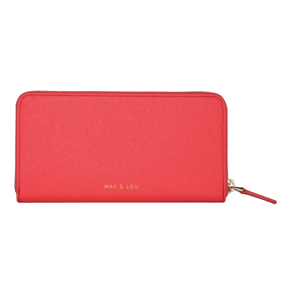 Zip Wallet | Lollipop Red
