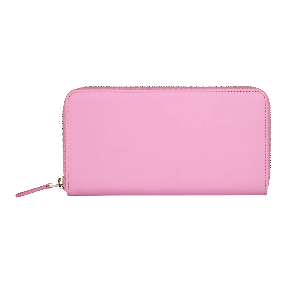 Zip Wallet | Smooth Bubblegum Pink