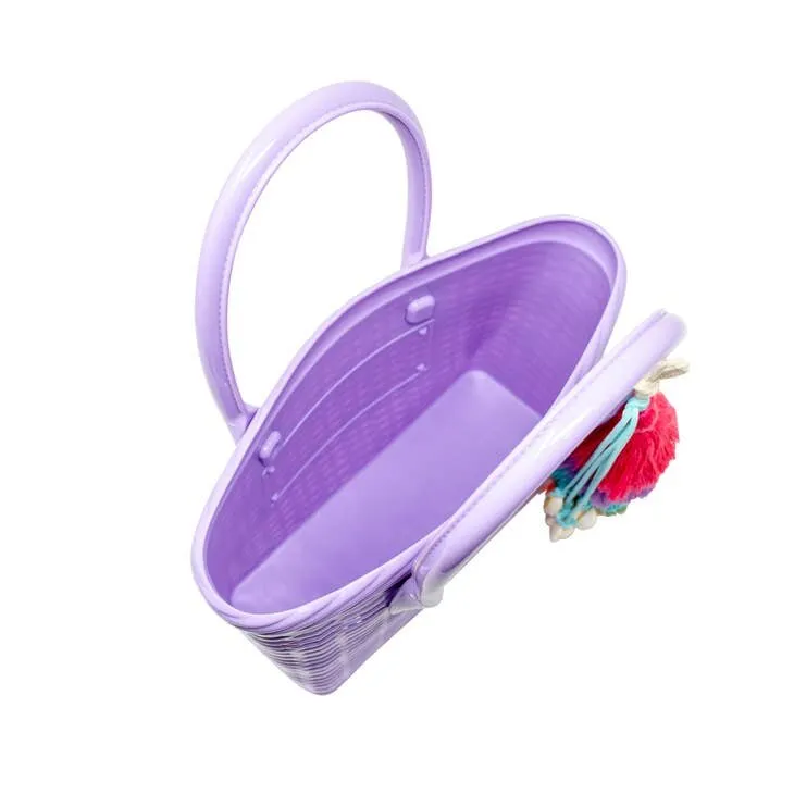 Zomi Gems Jelly Weave Tote Bag - Lavender