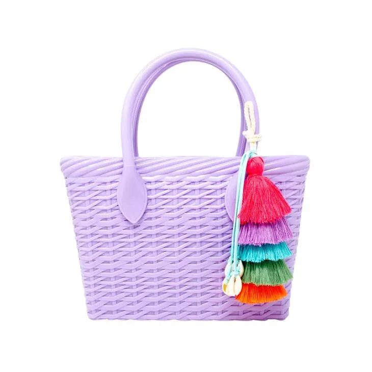 Zomi Gems Jelly Weave Tote Bag - Lavender