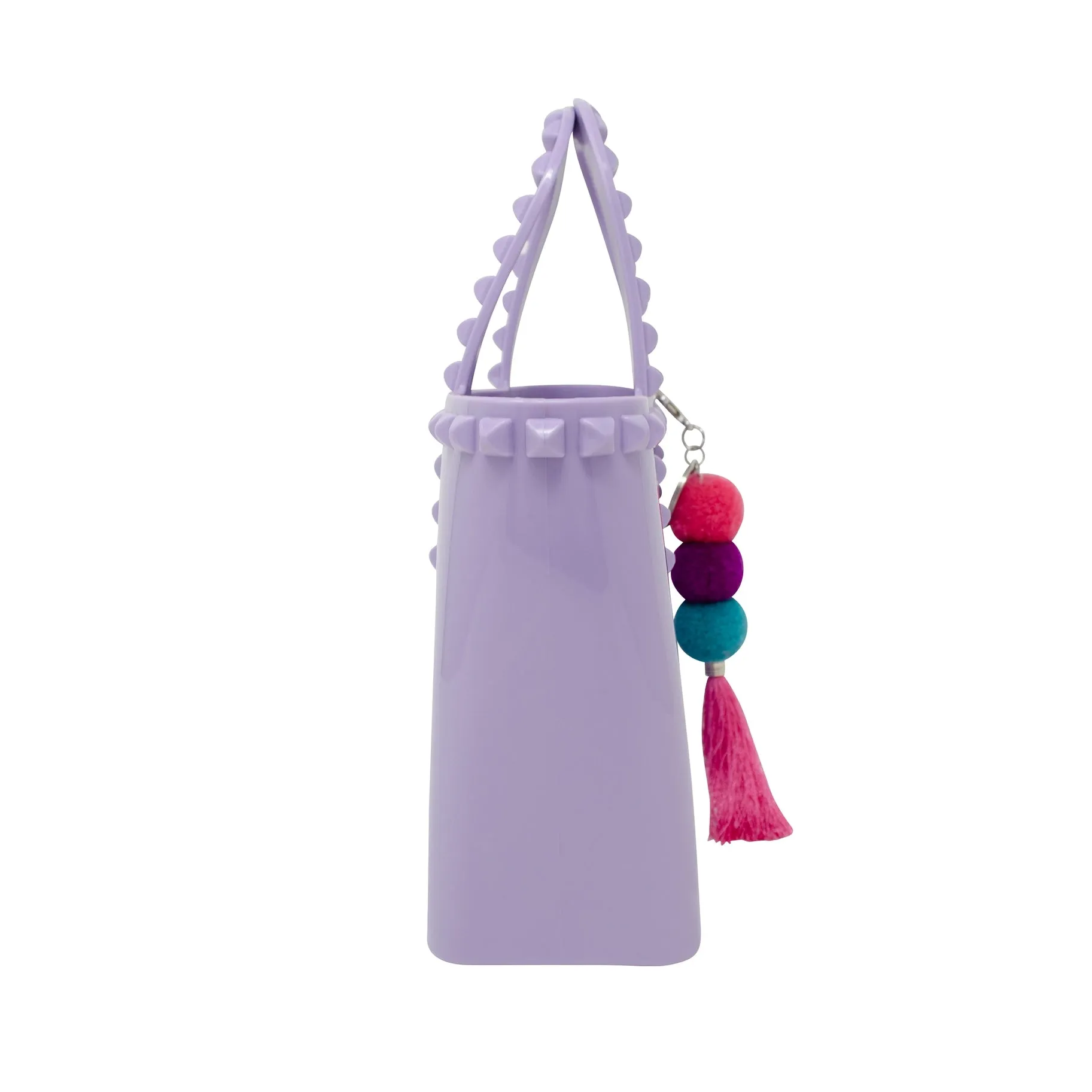 Zomi Gems Large Jelly Tote Bag w/Tassel - Lavender
