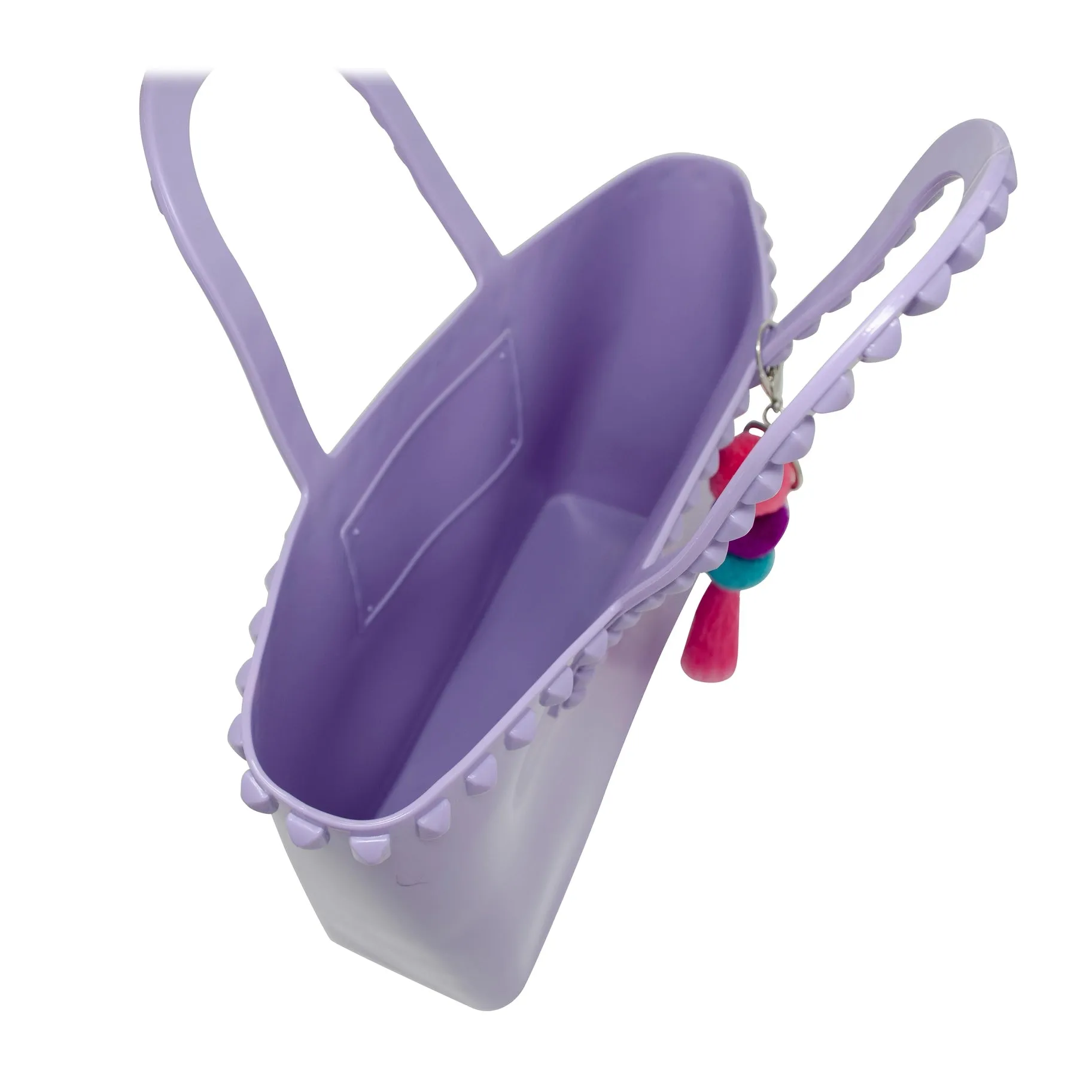 Zomi Gems Large Jelly Tote Bag w/Tassel - Lavender